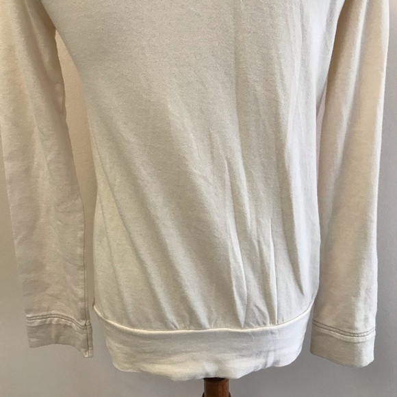 MARC JACOBS STRIPED CREAM ZIPPER HOODIE SWEATSHIRT - Picture 7 of 8